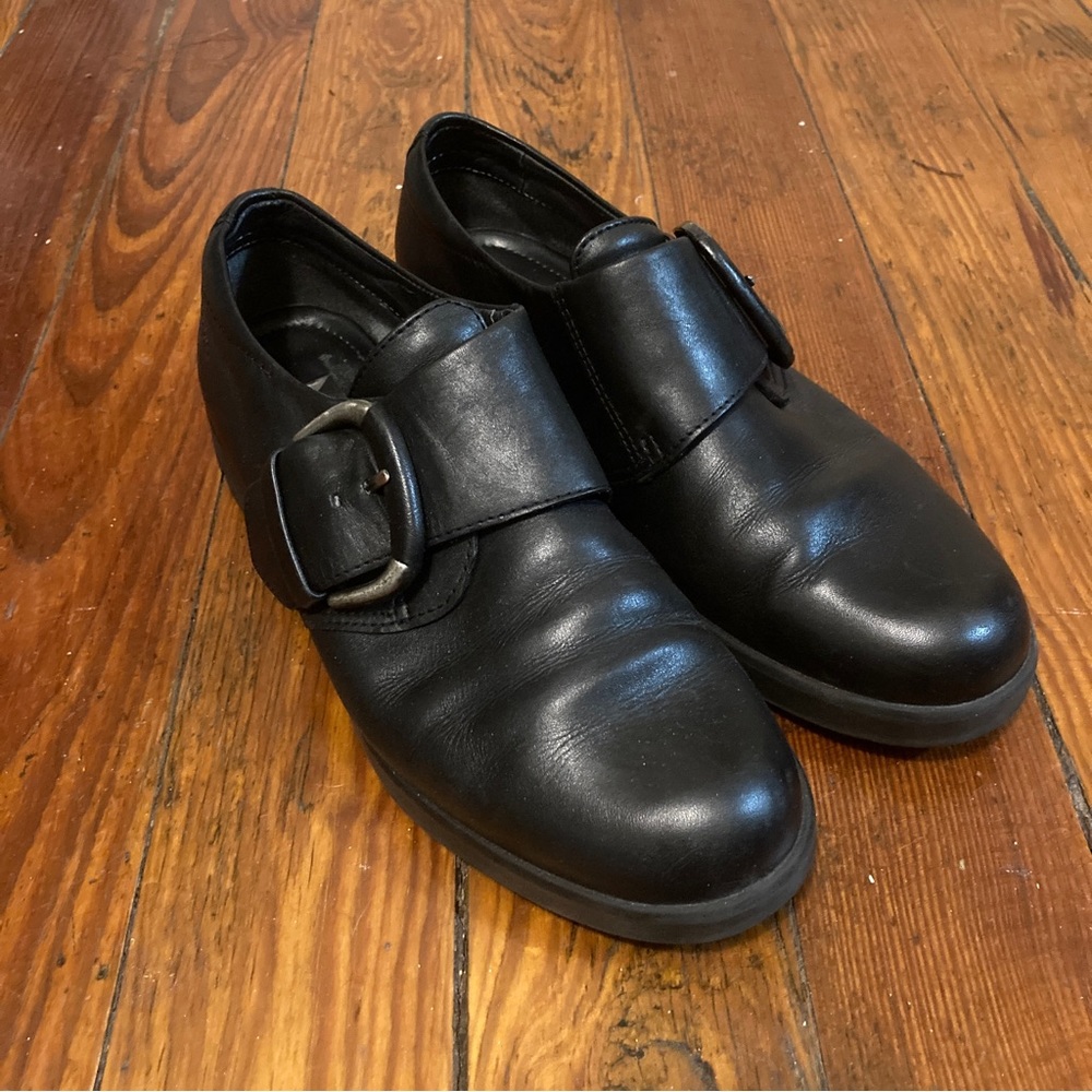 Ecco black monk Oxford shoes 39 US 8